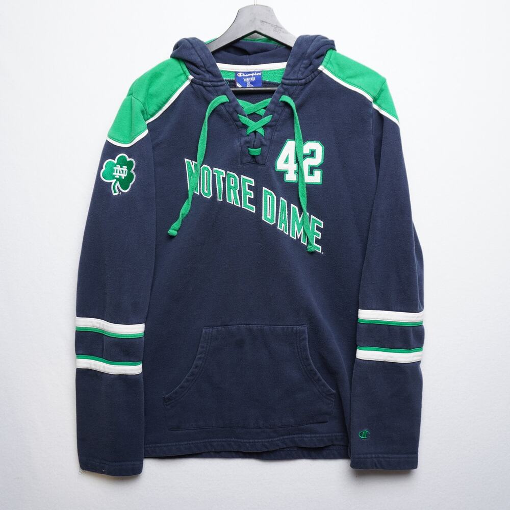 Champion Notre Dame‎ Hockey Jersey Hoodie XL